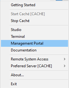 cache management portal
